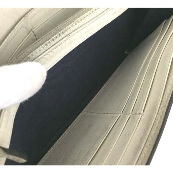 👛  AUTHENTIC GUCCI GG LOGO PVC LEATHER LONG BILFOLD WALLET - Picture 7 of 7